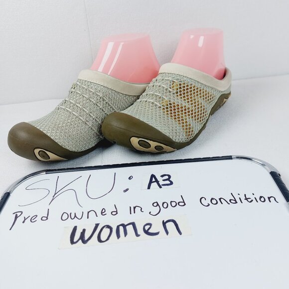 Merrell Women's Sea Grass Green Kula Logo Mesh Slip-On Casual Slides Size 7 - Picture 12 of 12